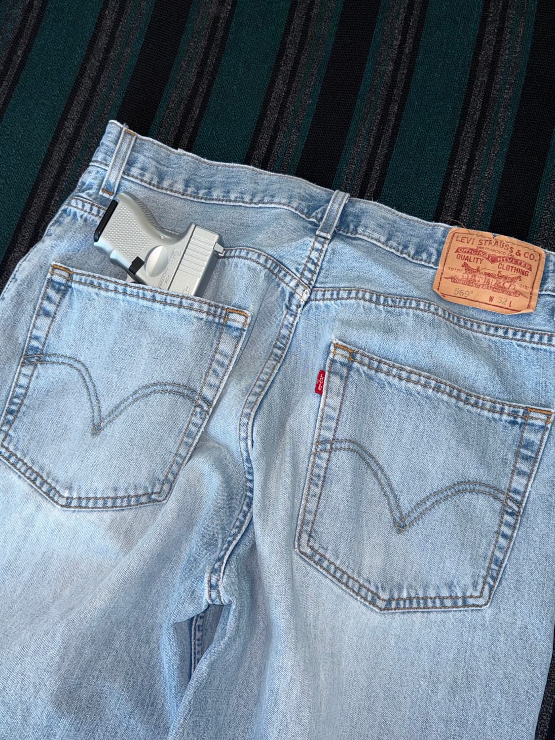 00 s Levis 빈티지 리바이스 569 데님 쇼츠 32 상품이미지1
