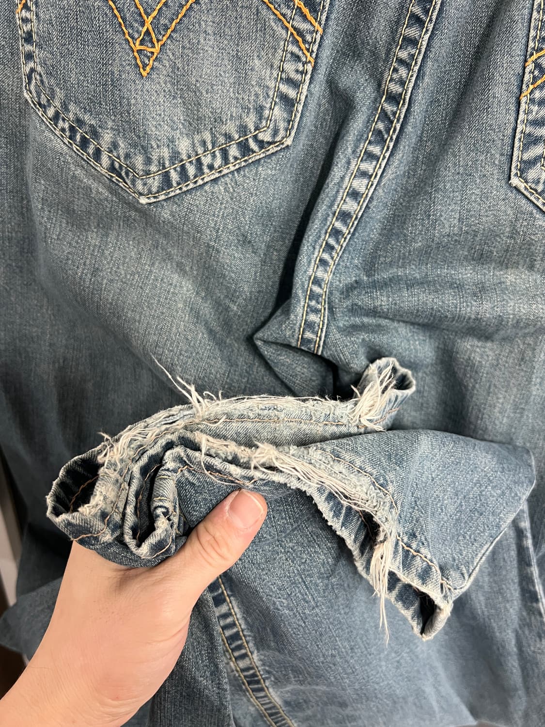 Levis 1902 리바이스 빈티지 워싱 와이드핏 데님 팬츠 상품이미지4