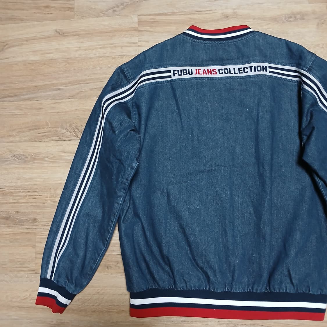 fubu 후부 데님 바시티 청자켓 올드스쿨 푸부 상품이미지2