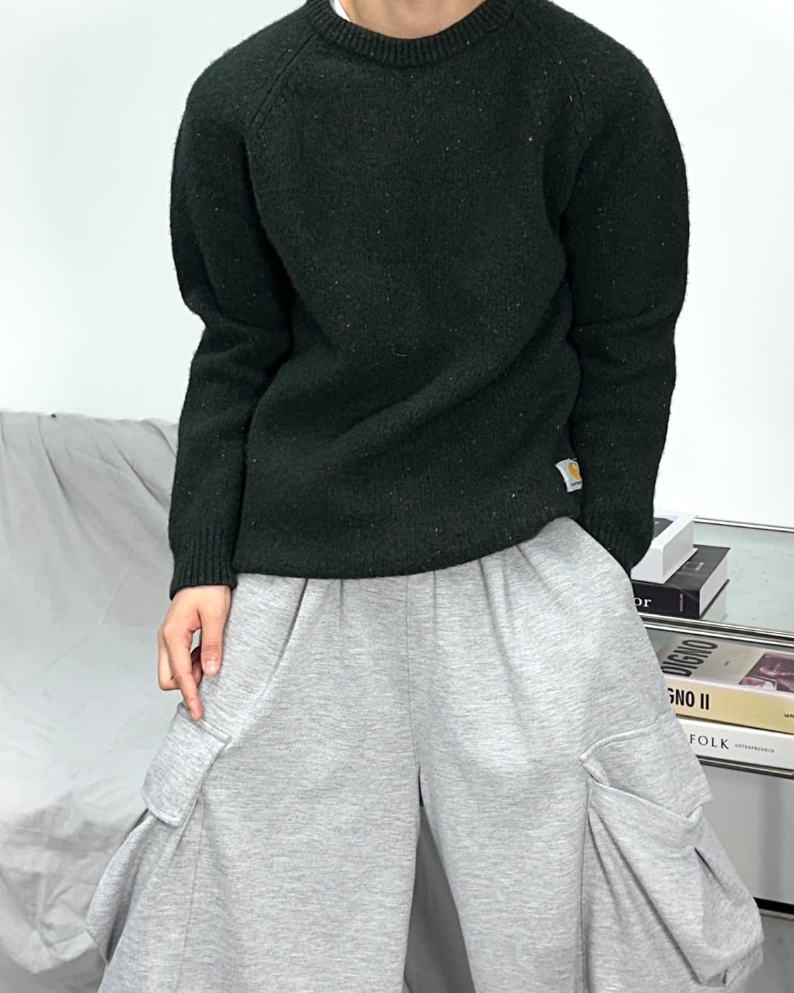 칼하트 WIP 앙글리스틱 스웨트 니트 XL 상품이미지2