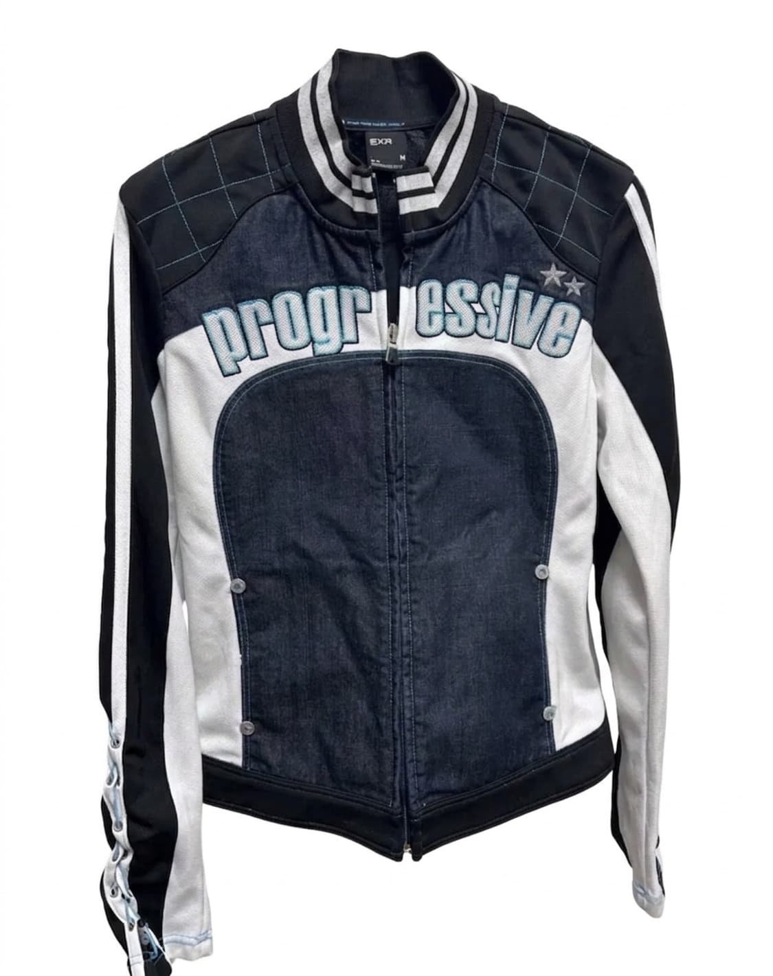 EXR 크롭 데님 져지 상품이미지1