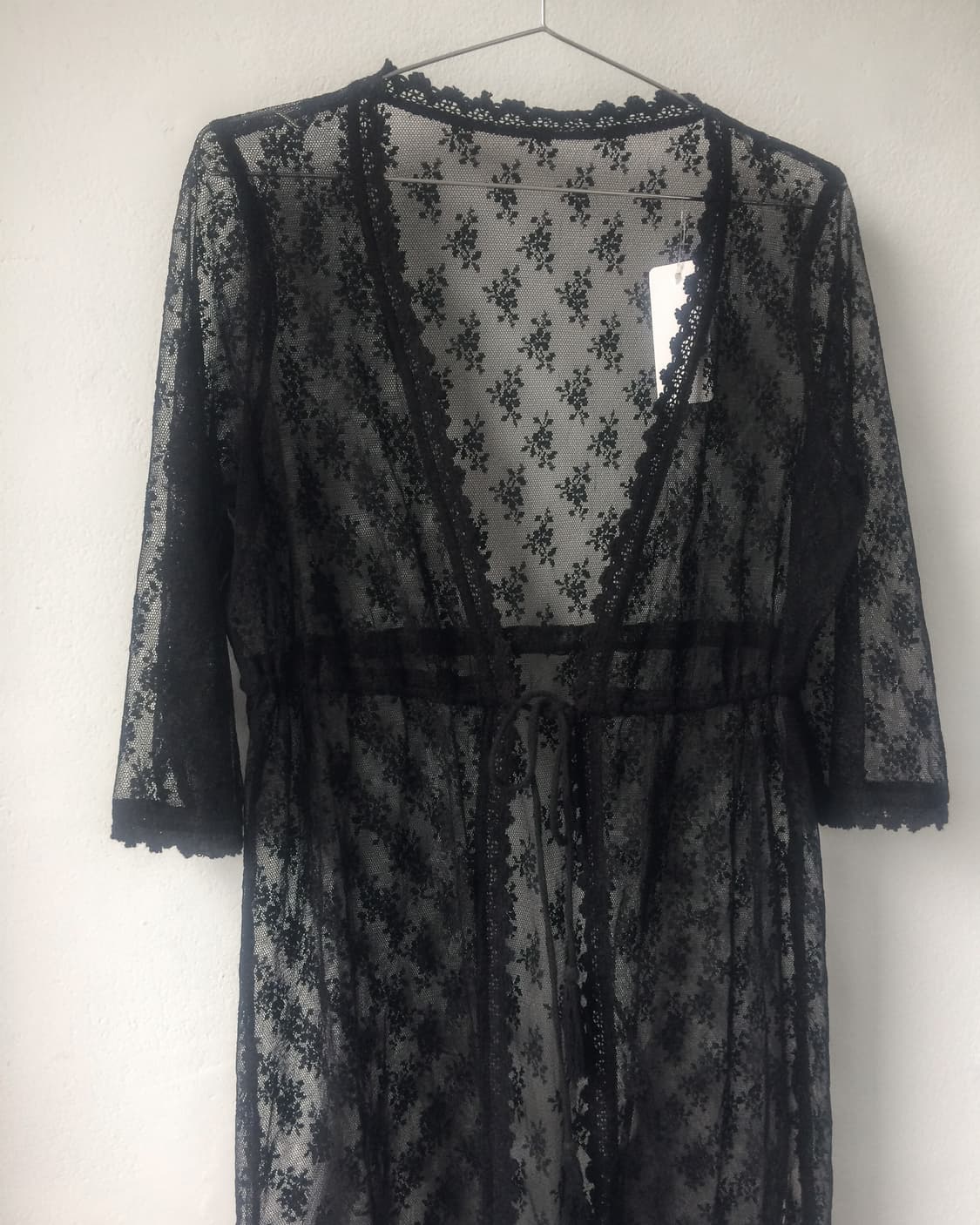 Lace see through long cardigan 상품이미지5