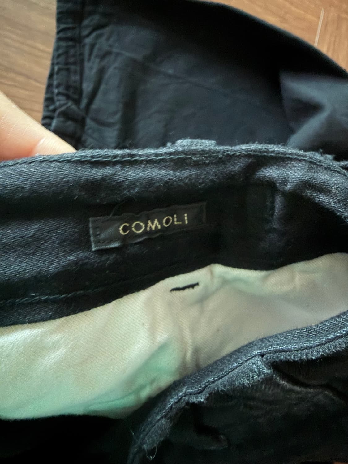 코모리 검정색 카고 바지 3사이즈 상품이미지3