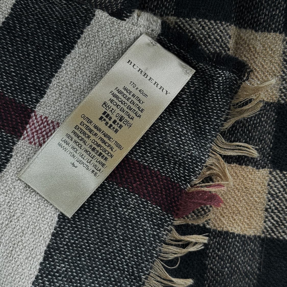 버버리 노바체크 양면 울 머플러 상품이미지4