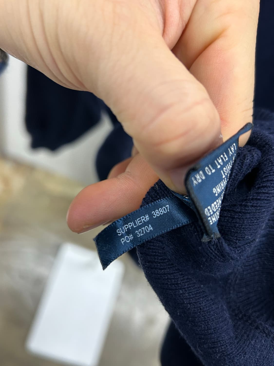 폴로 랄프로렌 브이넥 니트 네이비 상품이미지6