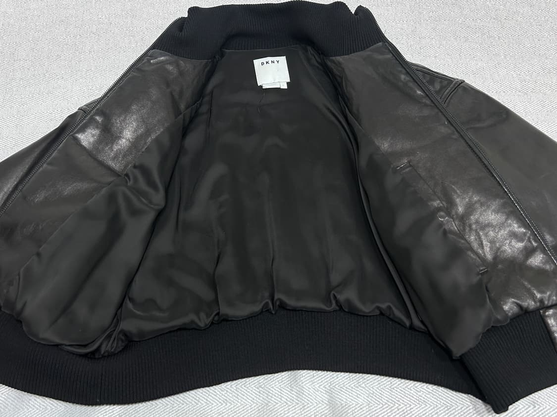 DKNY 양가죽 도톰한 봄버 가죽자켓 S 상품이미지9