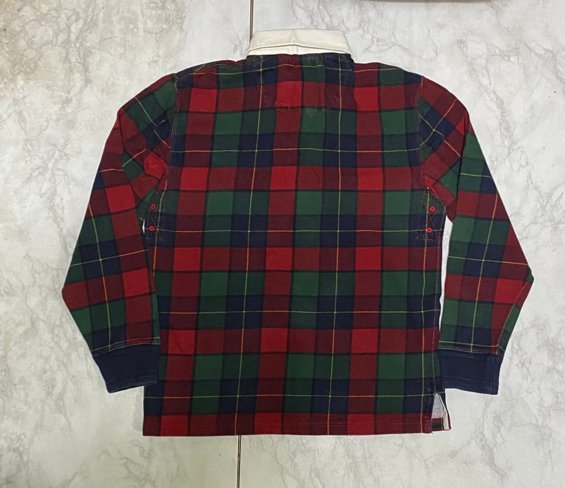 폴로 빅포니 체크 두툼 긴팔 카라티 95 사이즈 백화점판 정품 상품이미지4