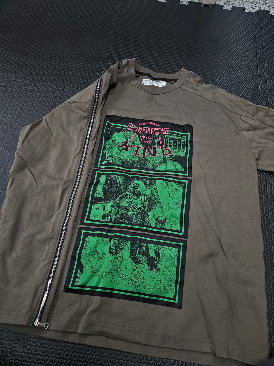 젠사이 우키요에 일러스트 티셔츠 상품이미지1