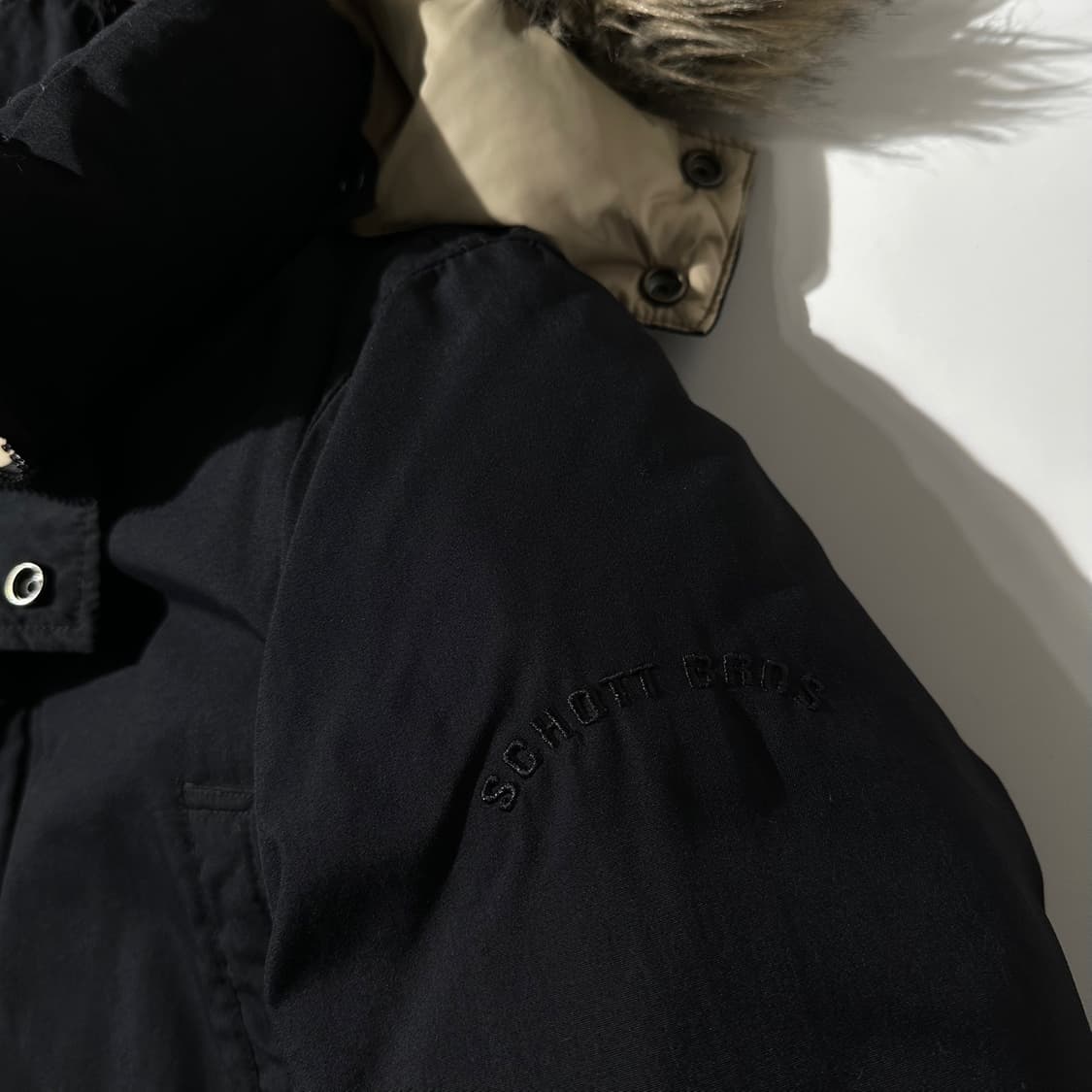 쇼트 덕다운 패딩 파카 블랙 상품이미지7