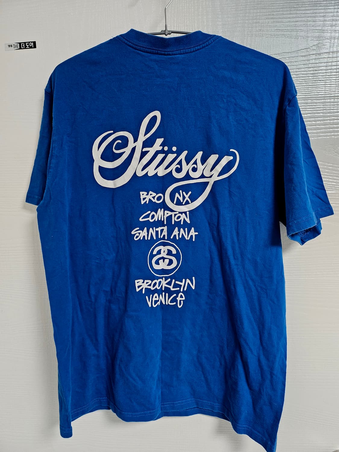 스투시 프린팅 반팔 블루 M 상품이미지2