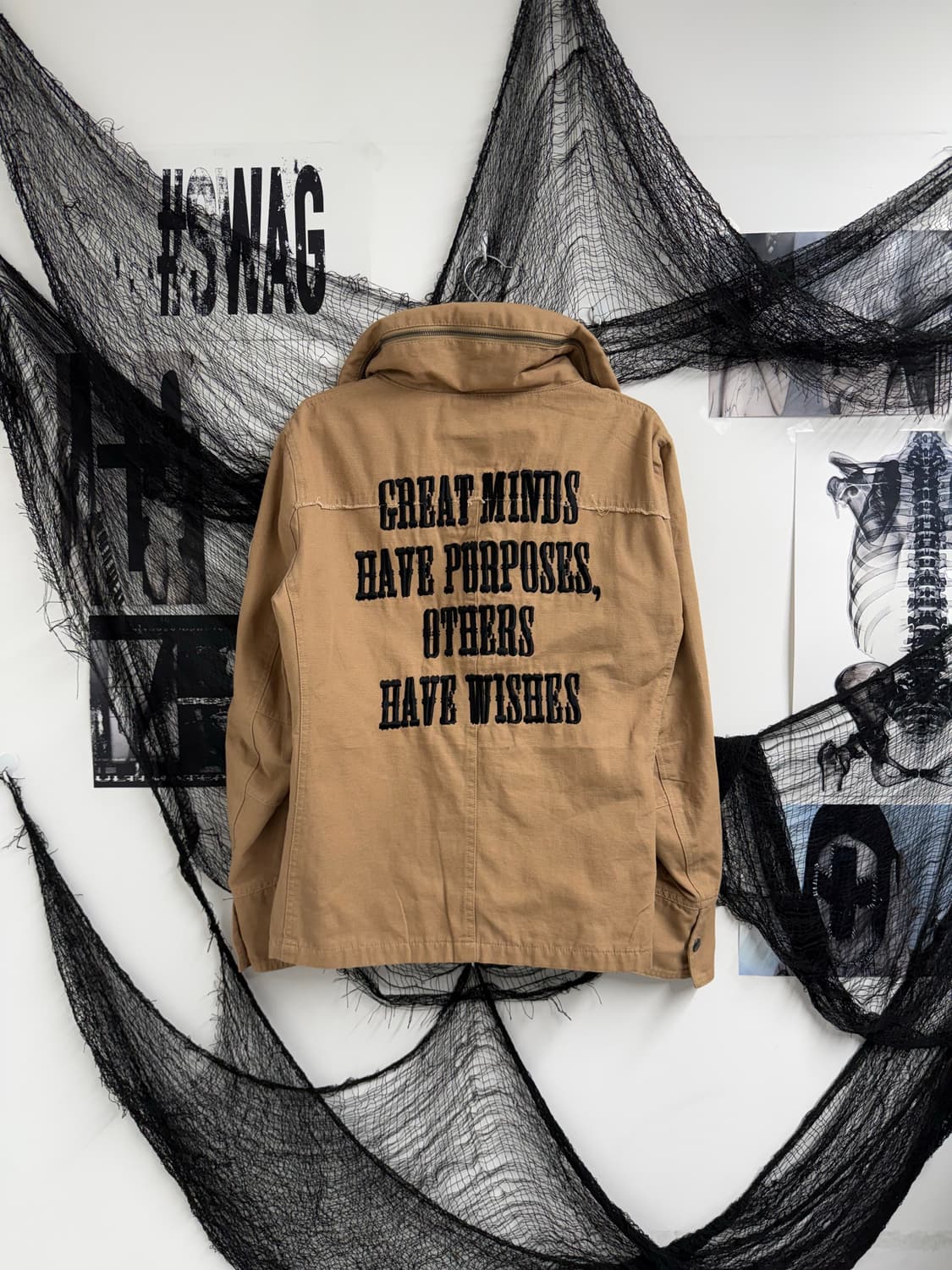 00s lettering detail jacket 상품이미지2