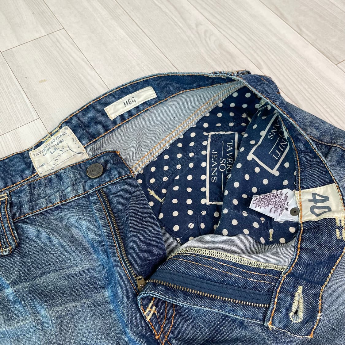 타바니티 40인치 빅사이즈 데님 청바지 상품이미지3