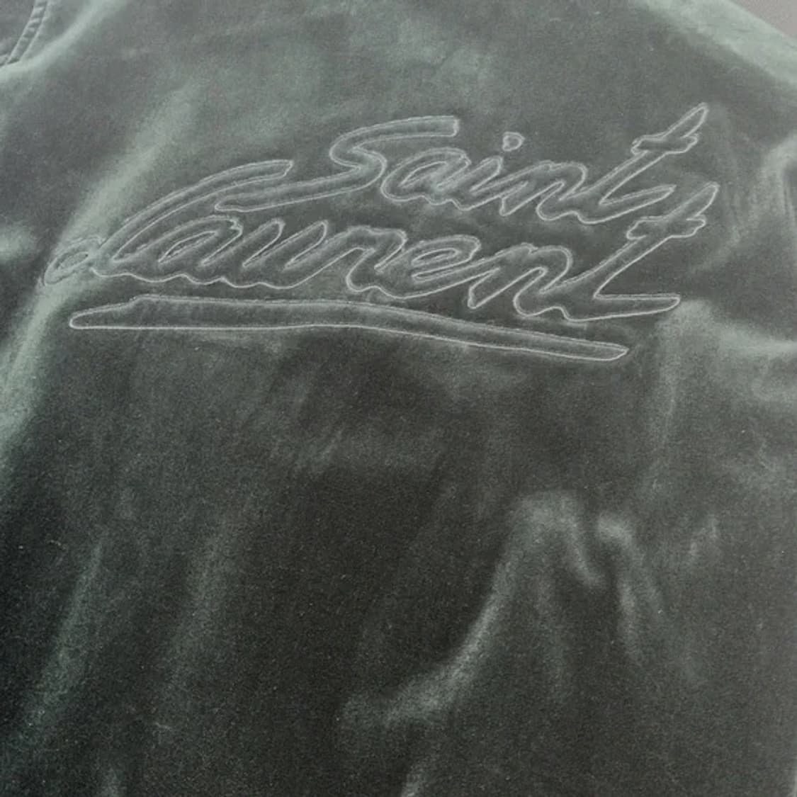 [NCT 태용님 착용] 생로랑 22AW 백로고 벨벳 테디 자켓 상품이미지6