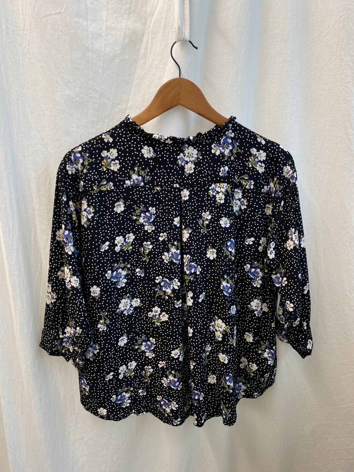 플라워패턴 6부 블라우스(M) 상품이미지2