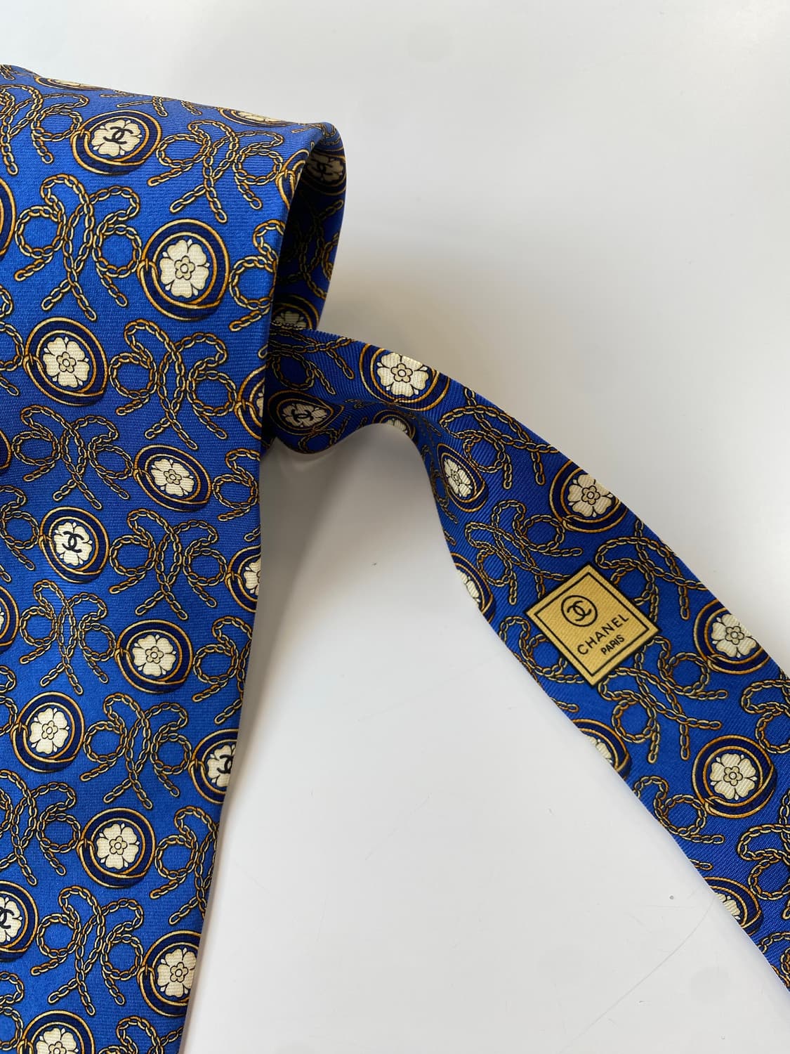 샤넬(CHANEL) 모노그램 명품 정품 금장넥타이 상품이미지6