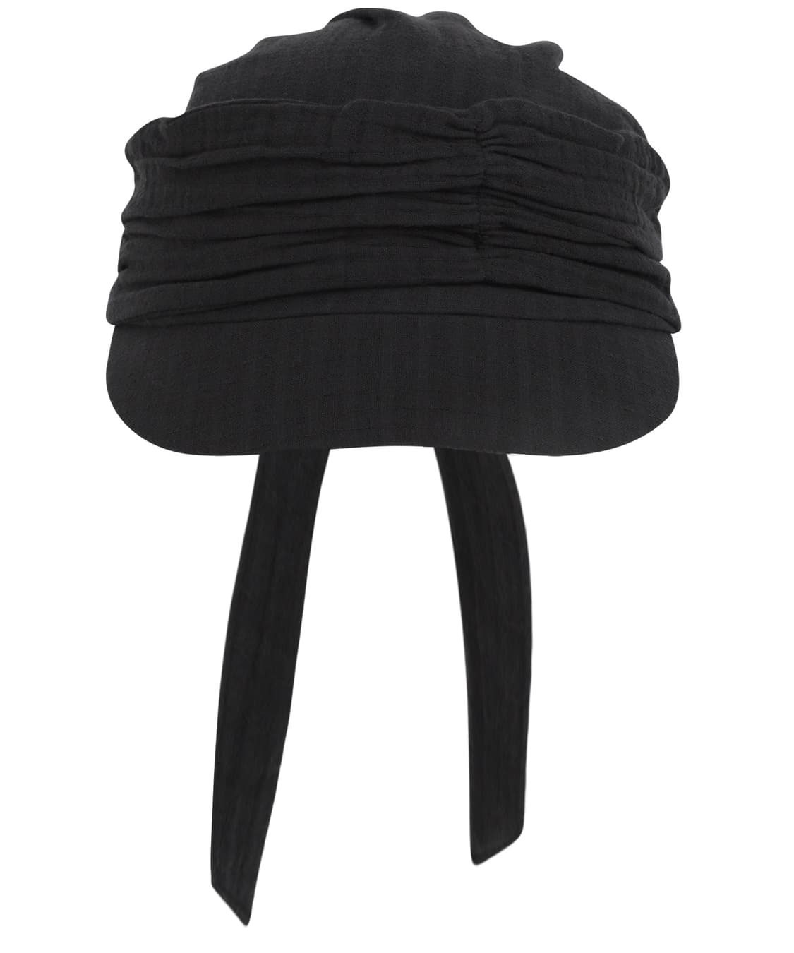 KNOT SHIRRING CAP BLACK  상품이미지1