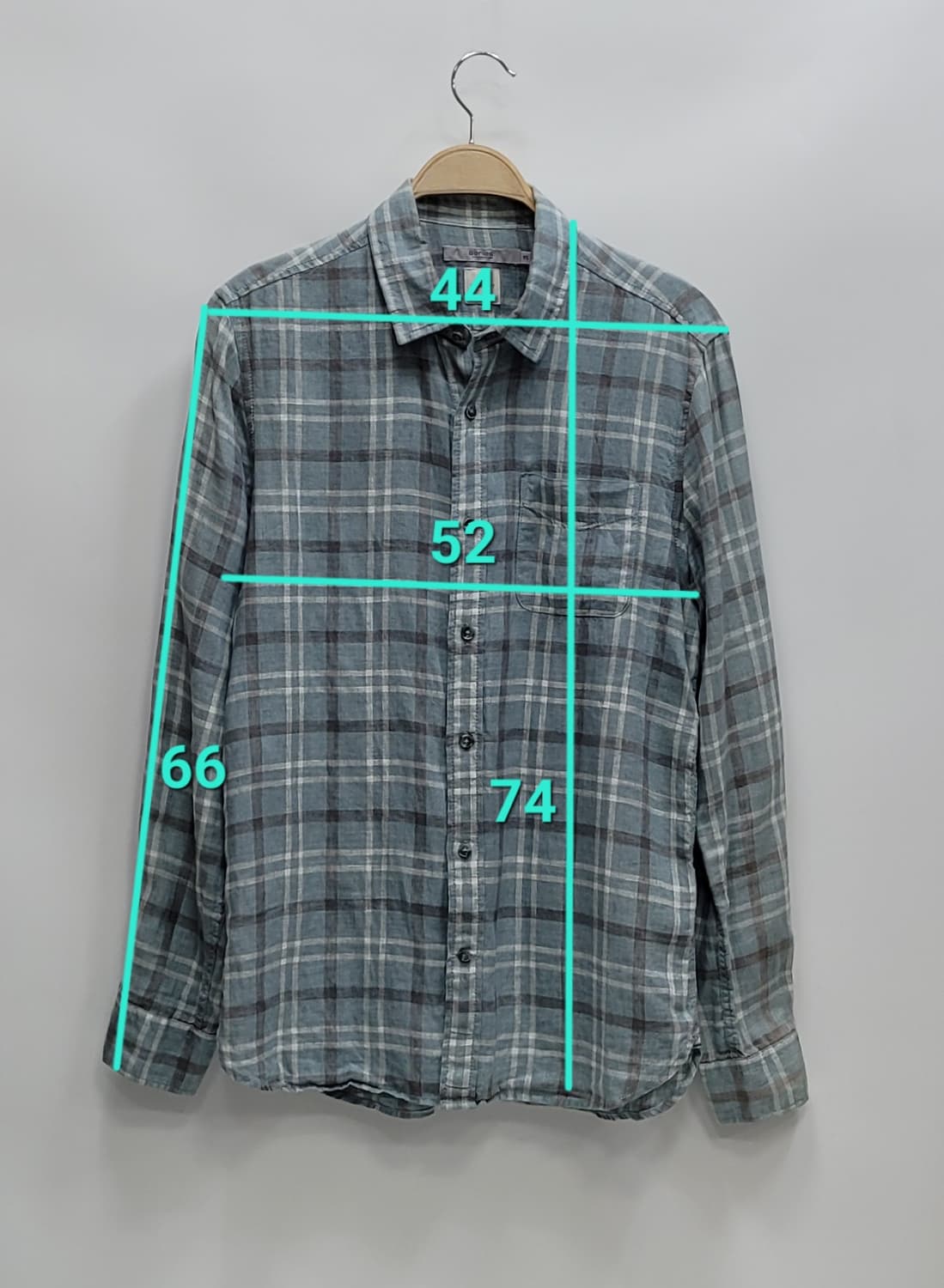 Series 시리즈 컴포트 피그먼트 린넨 체크 셔츠 / 남 95 BUX
 상품이미지10