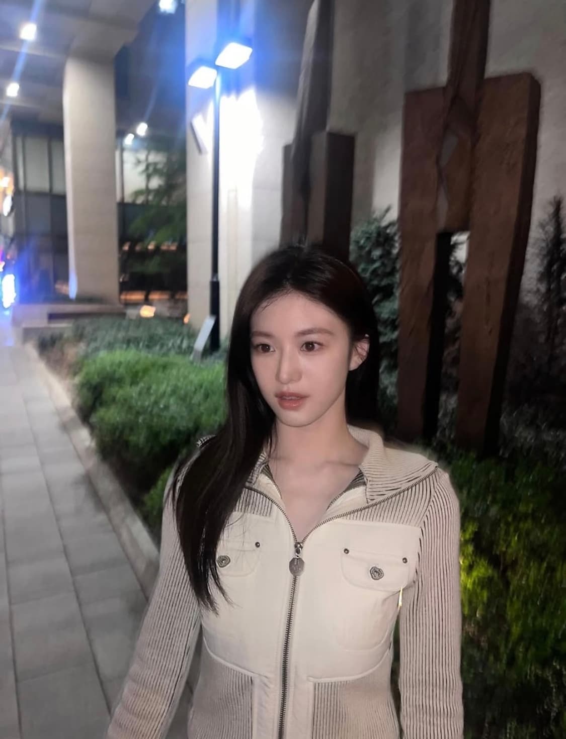 비데블 크로스 카고 배색 가디건 상품이미지1