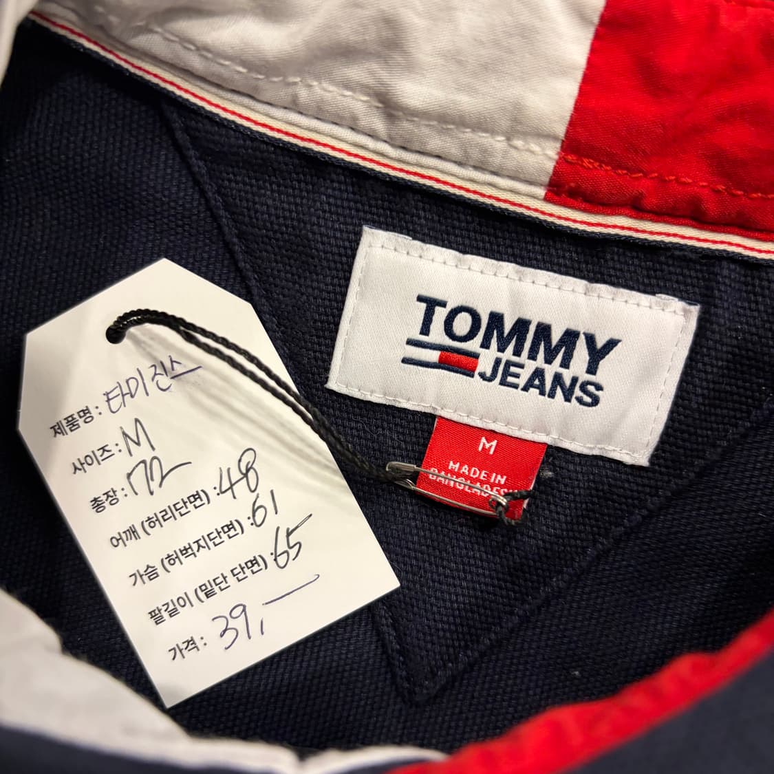 [M] 타미힐피거 진스 네이비 셔츠 자켓 B821 상품이미지5