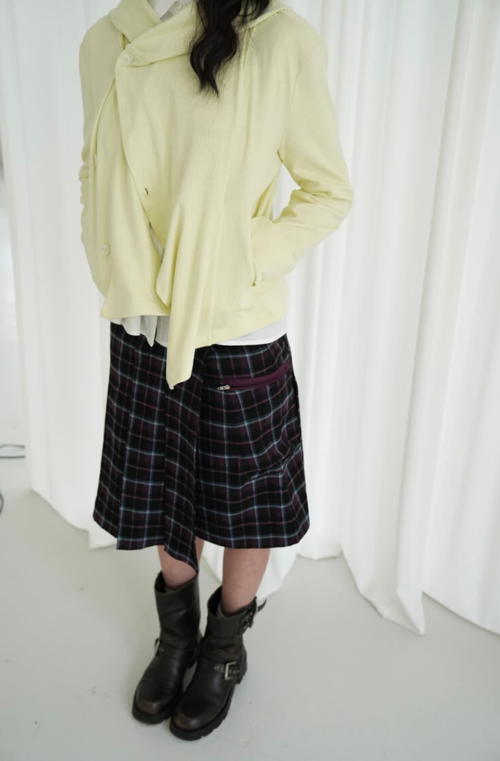 인앤양인하모니 후드 가디건 (lemon) 상품이미지3