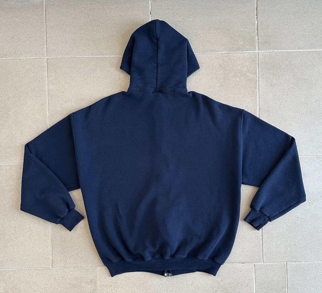 90s 빈티지 러셀 후드집업 네이비 XL 상품이미지2