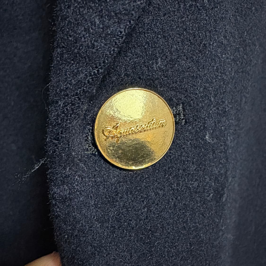 아쿠아스큐텀 Japan made 캐시미어 금장블레이저 / 네이비, L 상품이미지4