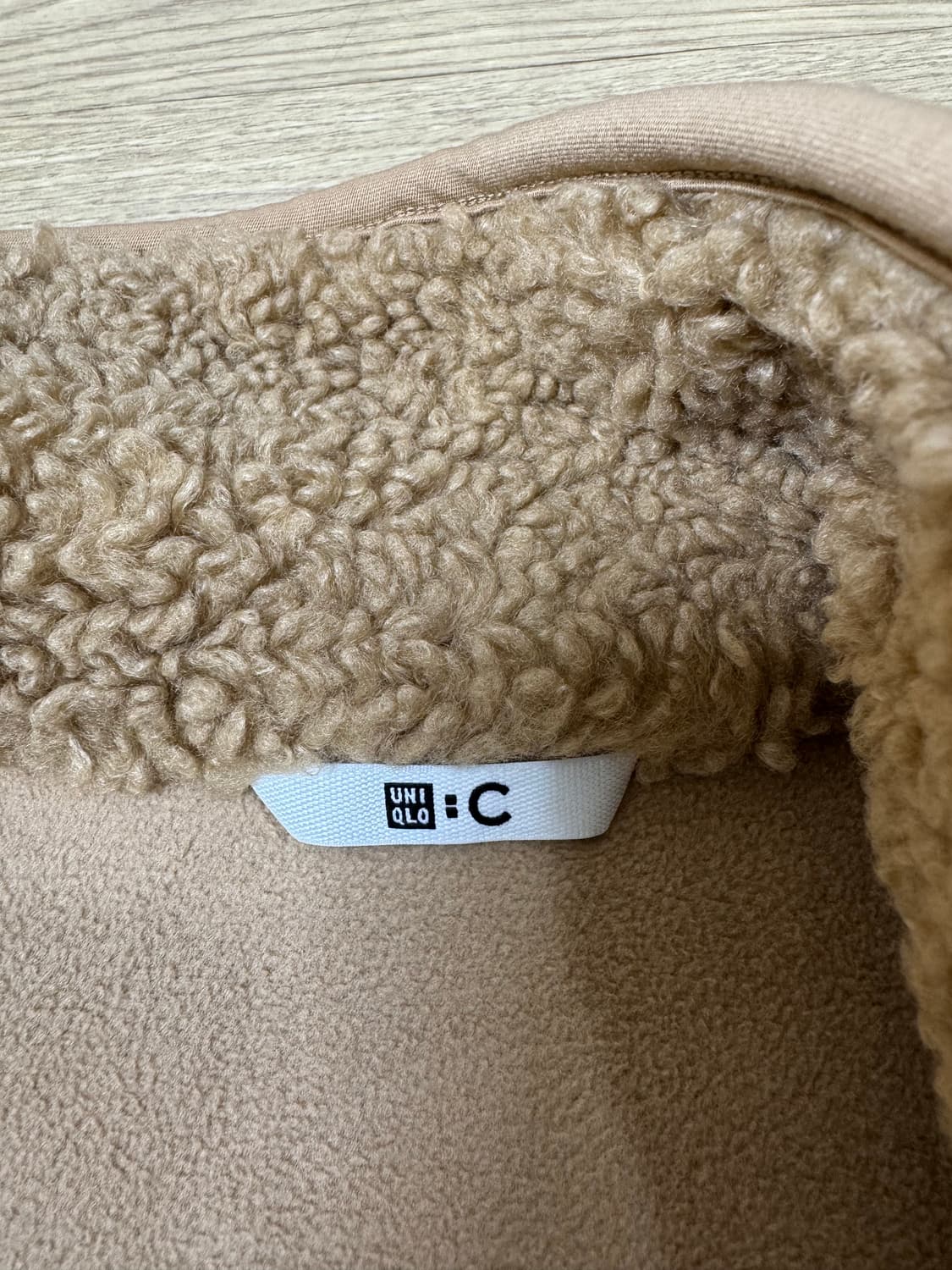 유니클로 클레어 와이트 켈러 보어 양털 스탠드 컬러 코트 S 상품이미지7