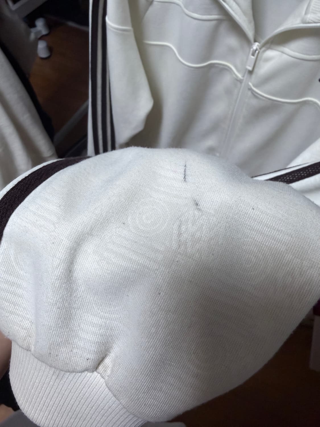 아디다스 져지 베이지 브라운 희귀 2XL 상품이미지6