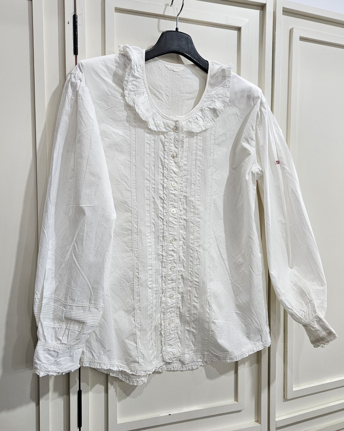 Pink House(핑크하우스) 코튼 프릴 블라우스 상품이미지1