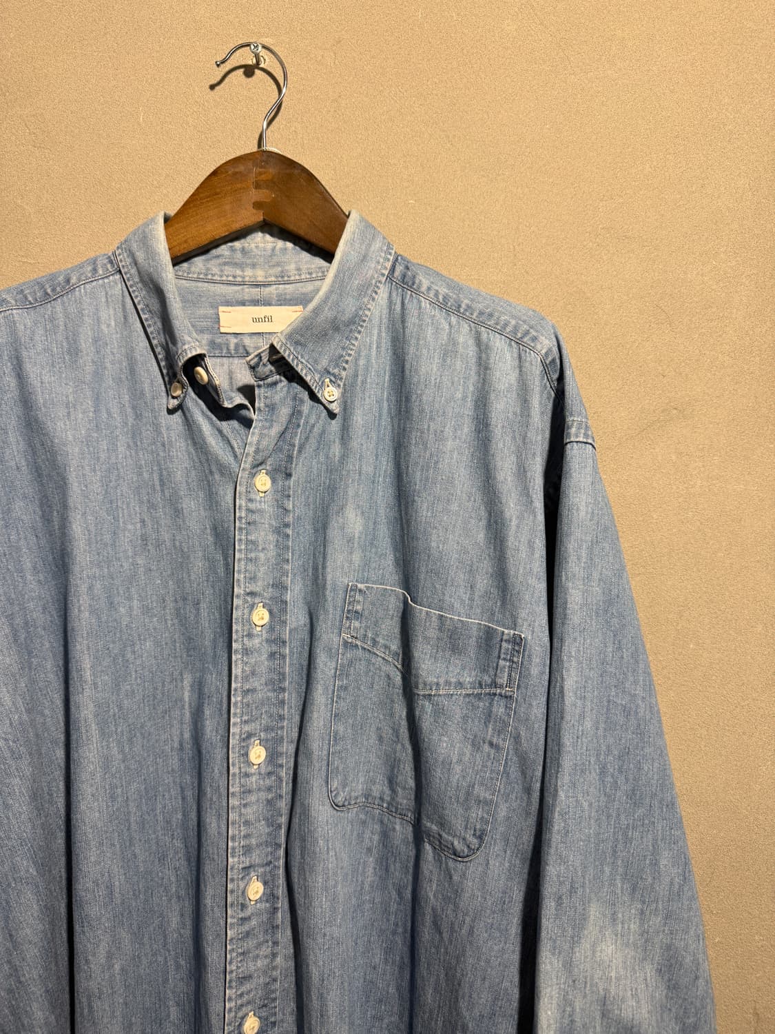 언필 데님셔츠 4(2XL) 상품이미지3