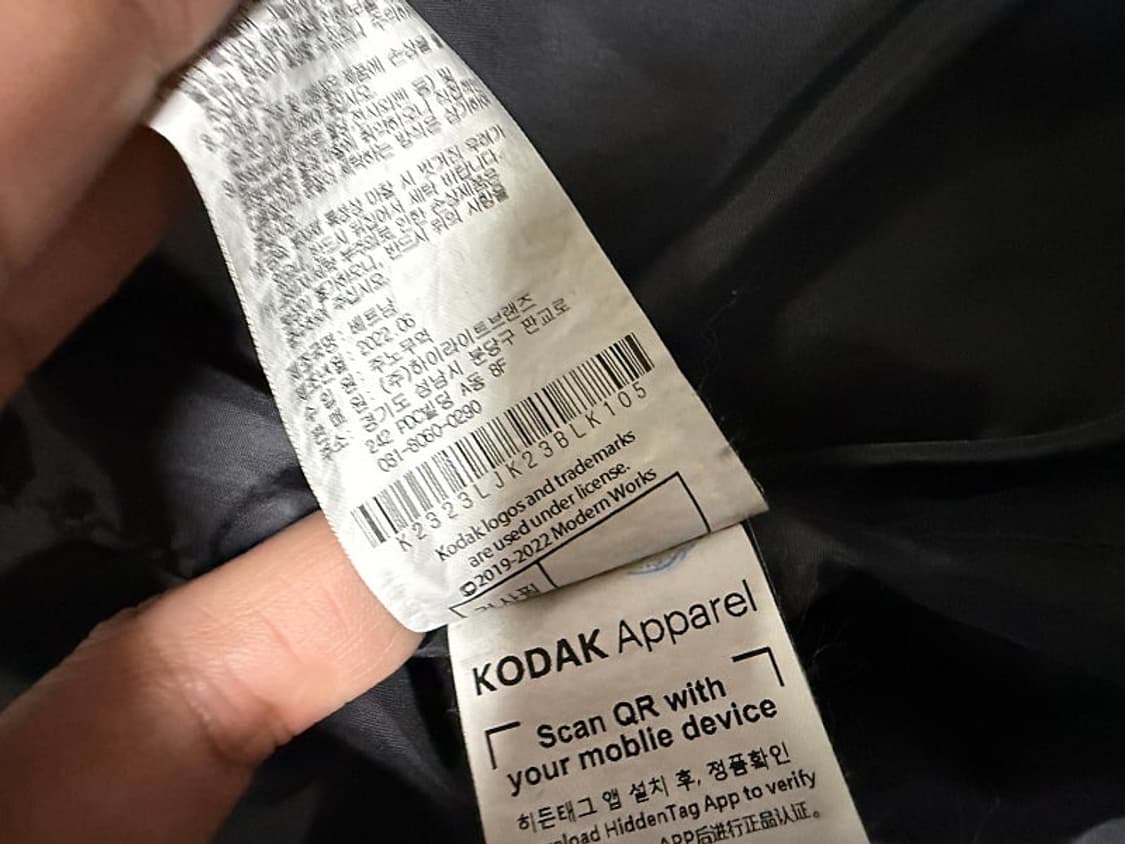 코닥 바람막이 후드 자켓 남성용 110사이즈 상품이미지7