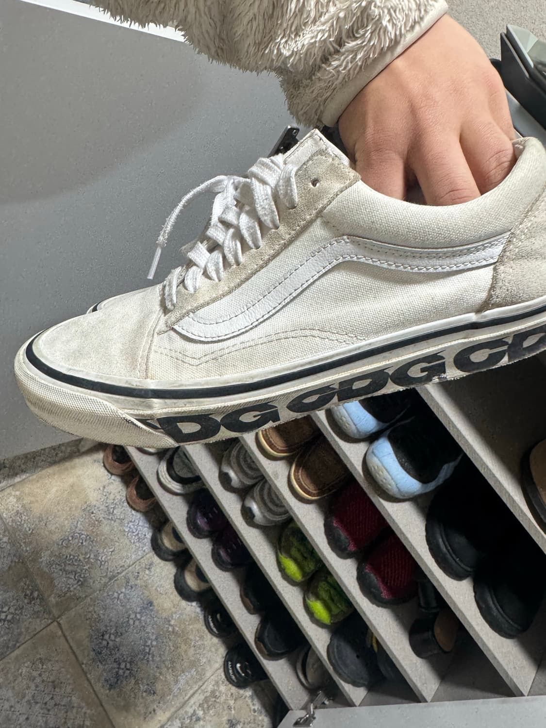 반스 꼼데가르송 CDG 올드스쿨 LX 화이트 상품이미지3