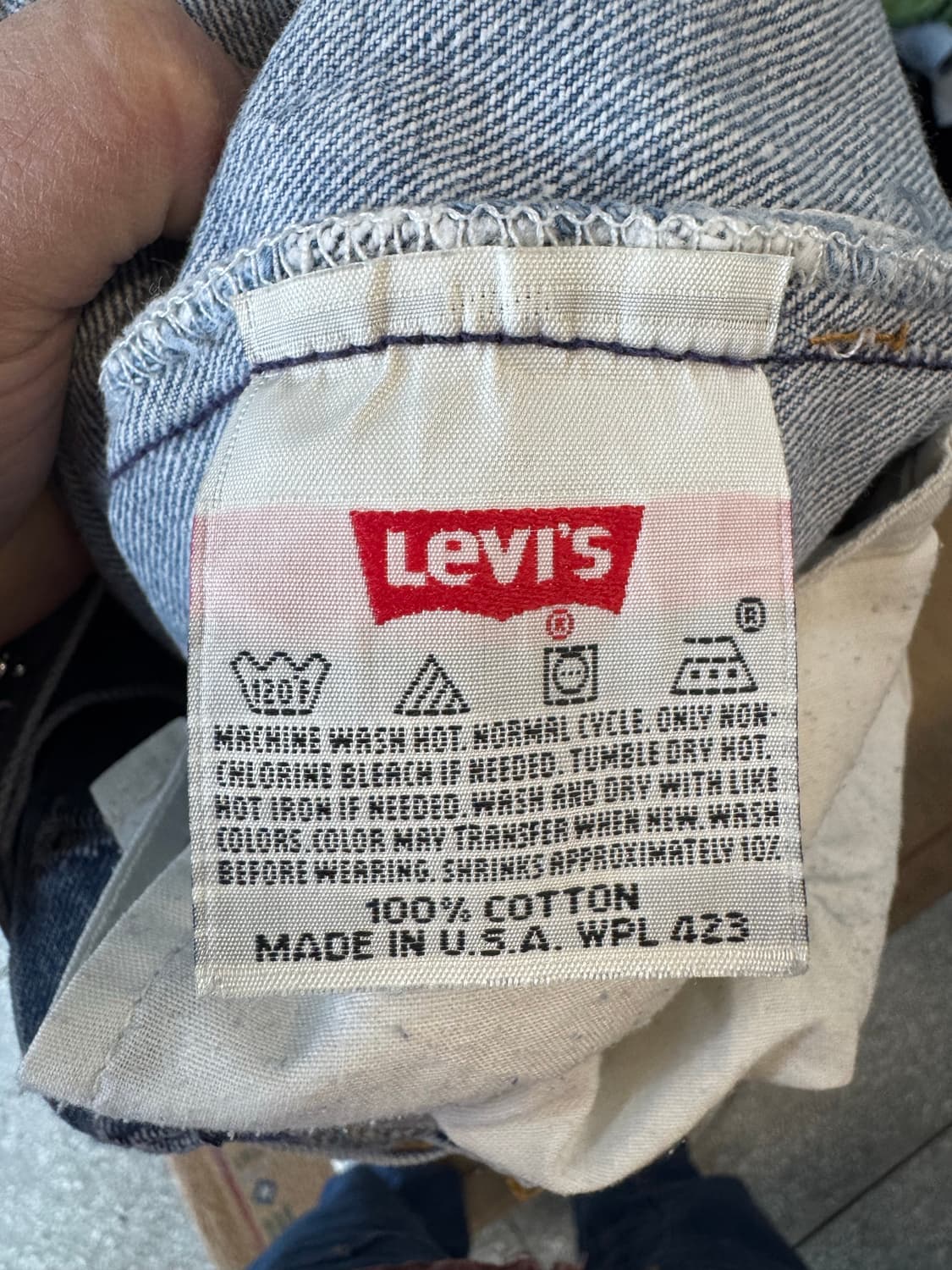 90s 리바이스 빈티지 501xx 워싱 데님 팬츠 34 상품이미지8