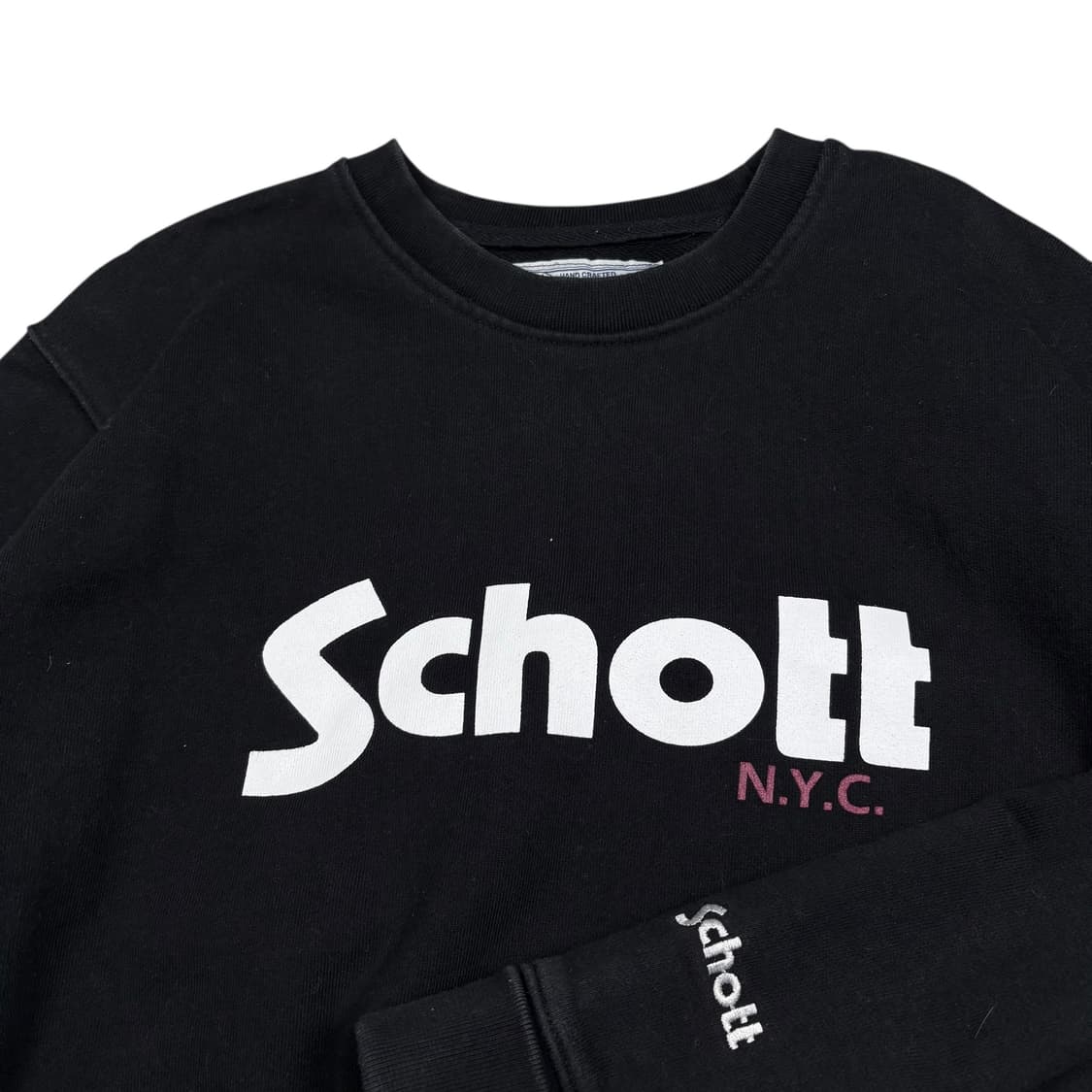 쇼트 블랙컬러 맨투맨 상품이미지2