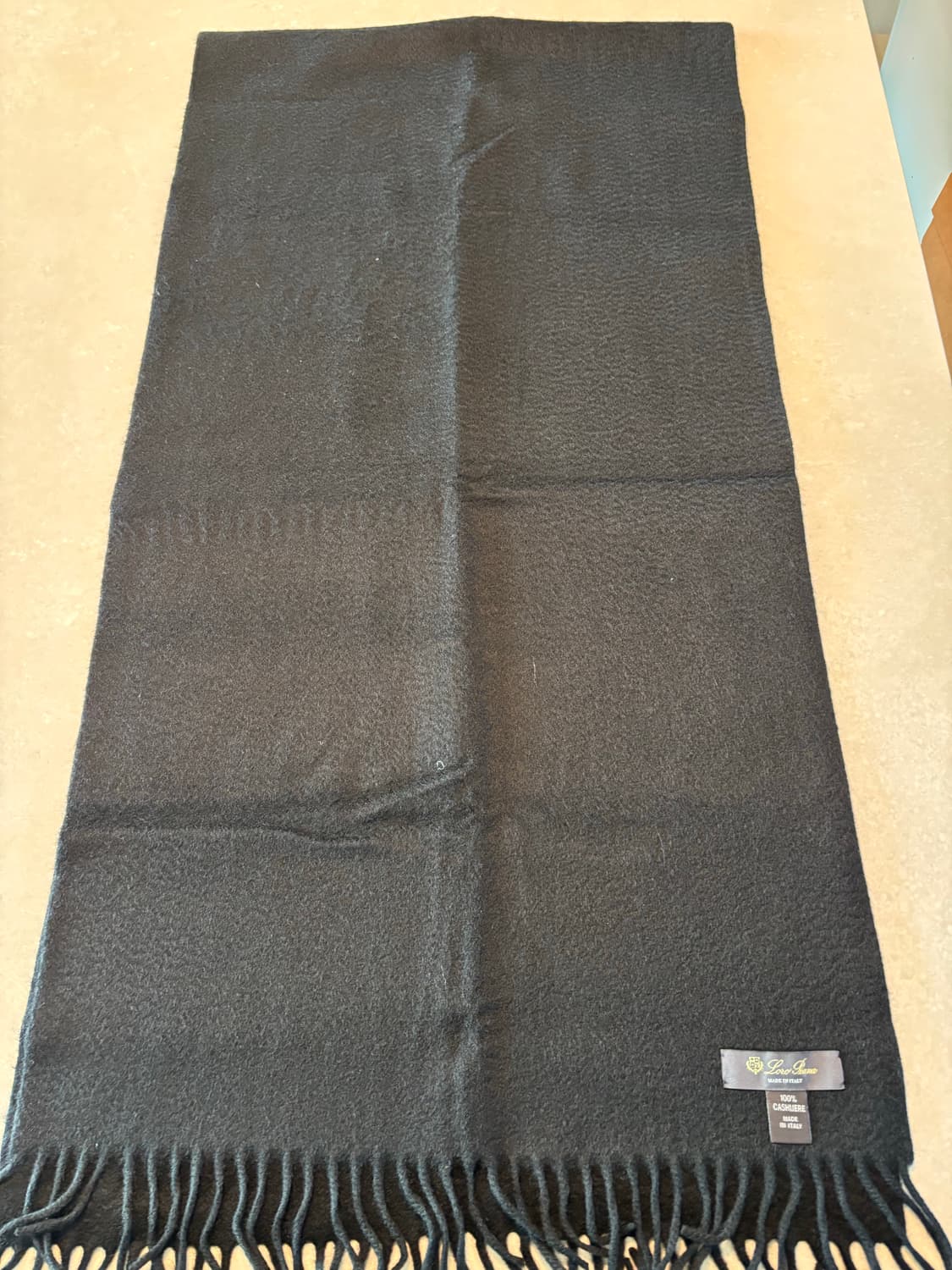 [판매] 로로피아나 우니따 캐시미어 머플러 (블랙) 상품이미지2