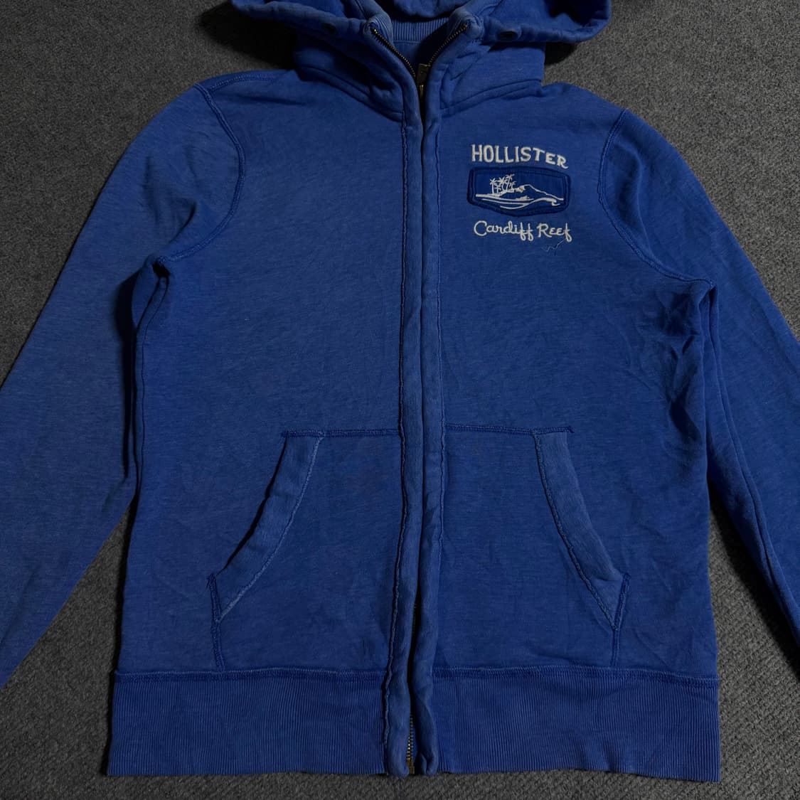 홀리스터 블루 후드집업 m 상품이미지2