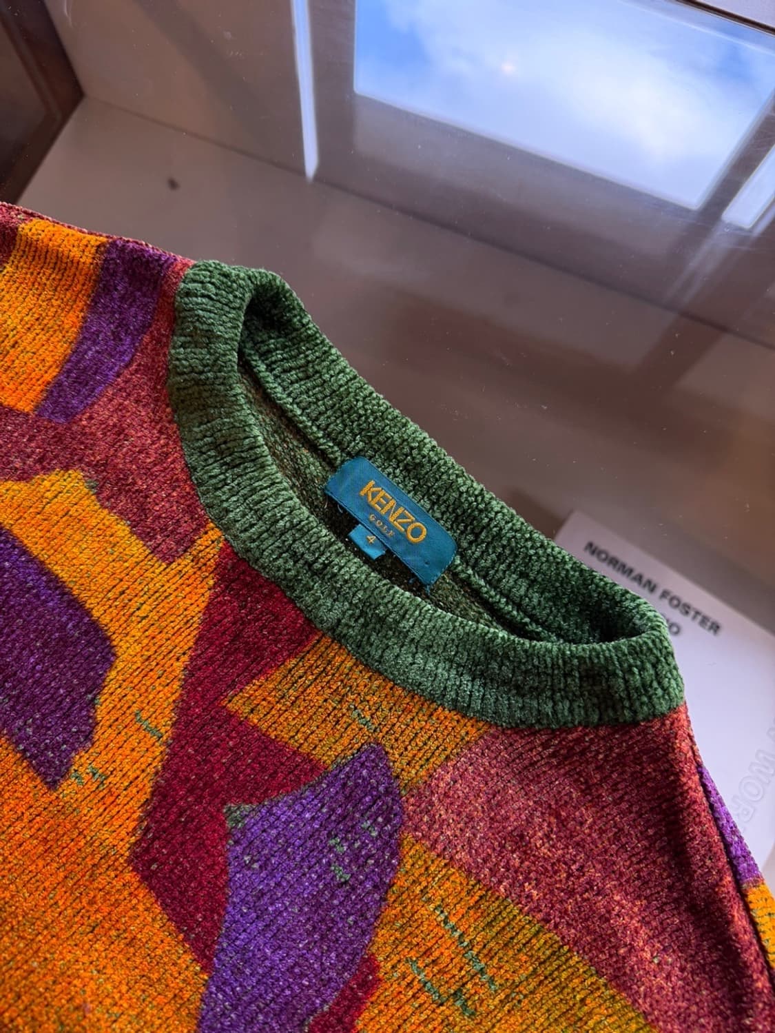 겐조 골프 패턴 니트 100~105 상품이미지7