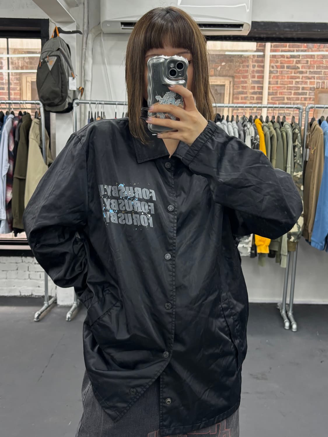 FUBU 푸부 빅로고 코치자켓 상품이미지2