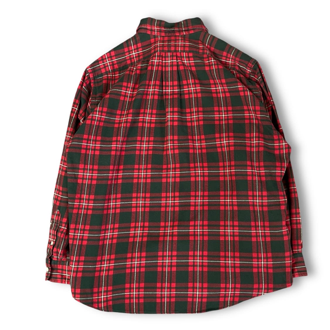 폴로 랄프로렌 레드 블랙 체크 긴팔 셔츠 커스텀핏 XXL 상품이미지3