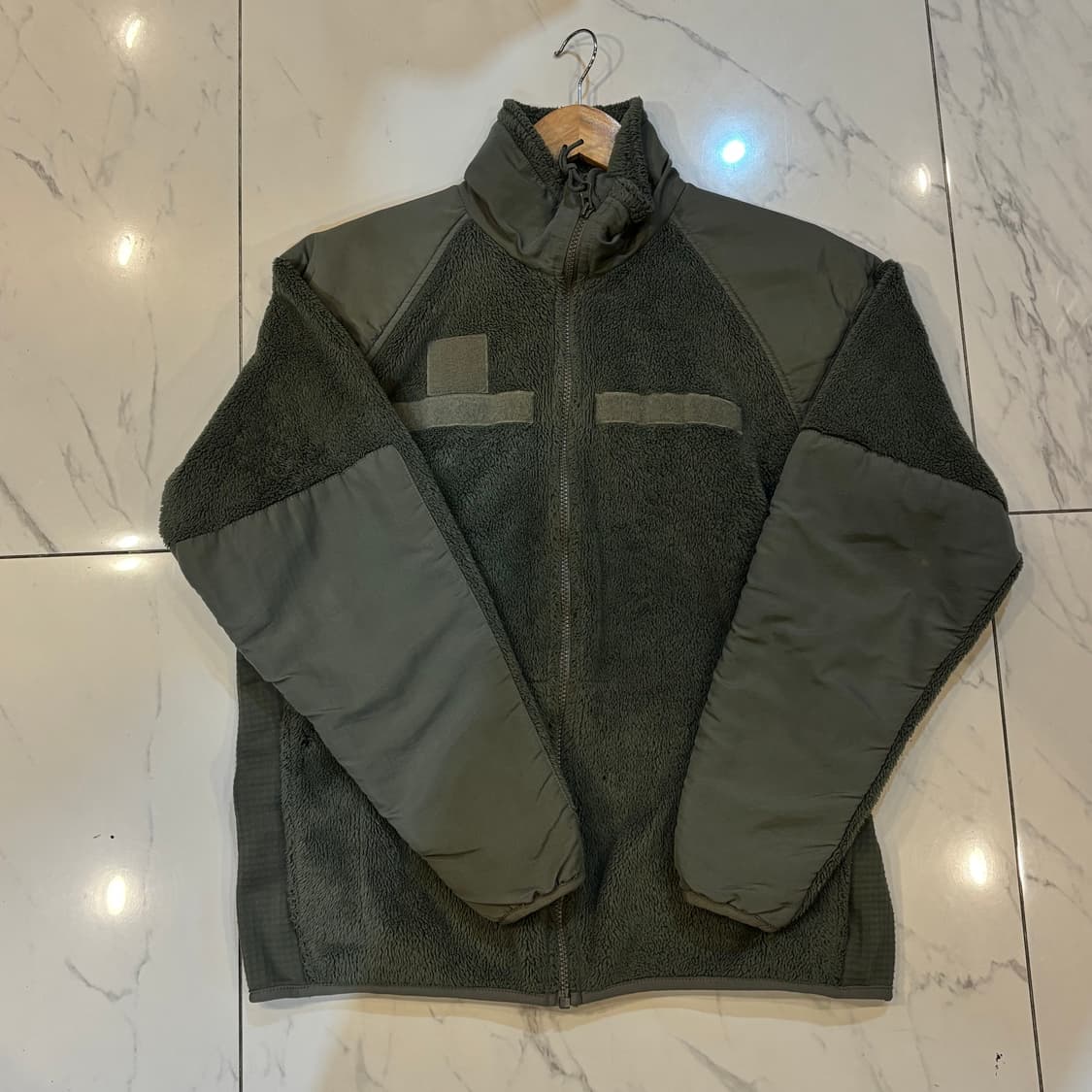 미군 폴라텍 플리스 자켓 애쉬카키 상품이미지1