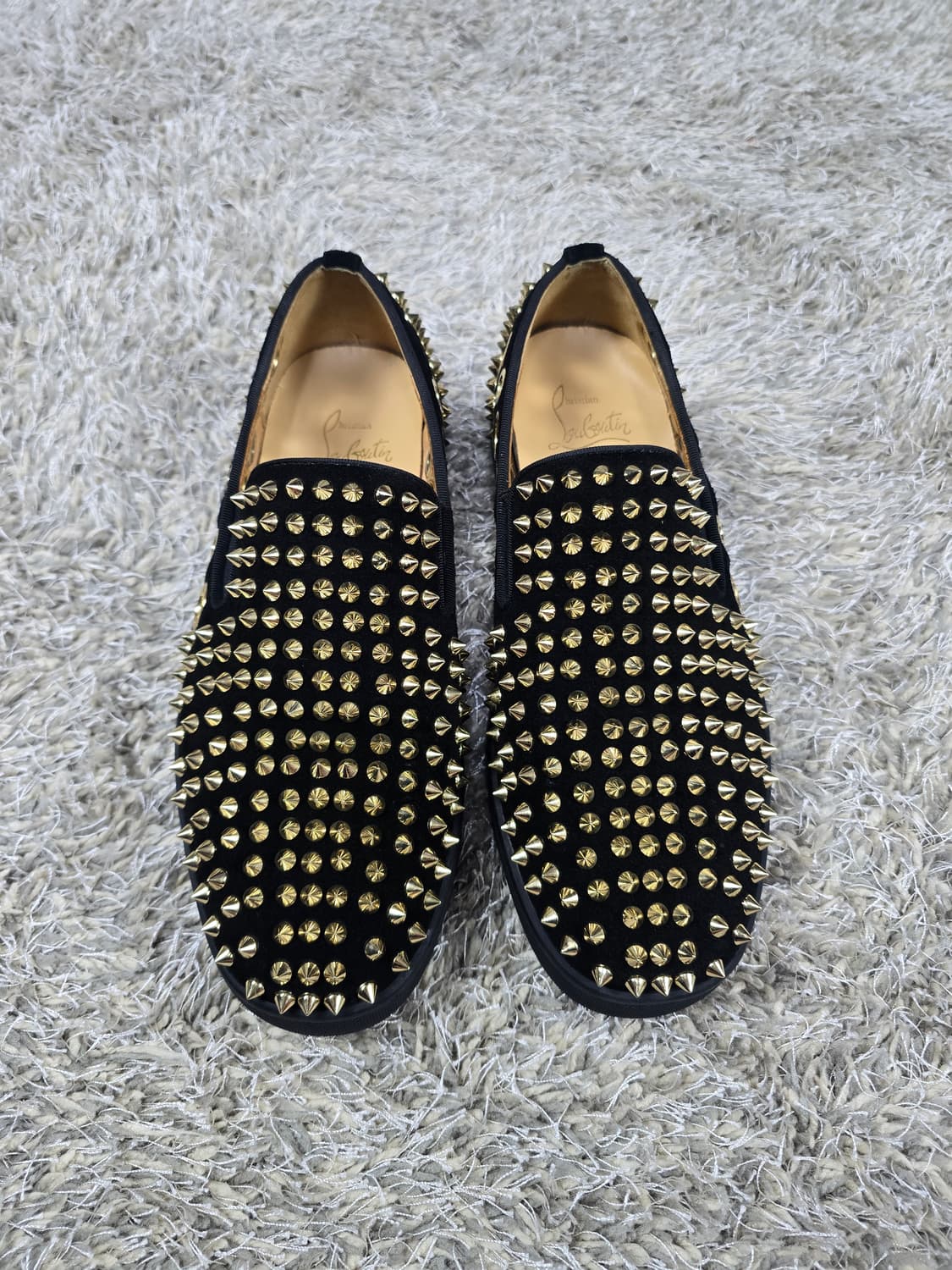 크리스찬 루부탱 스터드 슬립온 블랙 38 상품이미지4