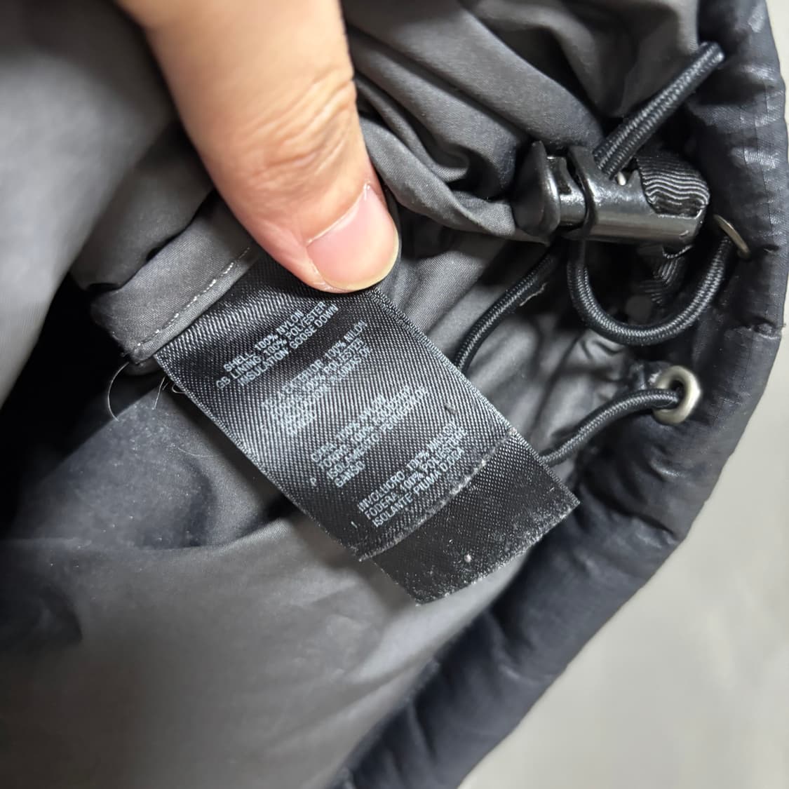 노스페이스 700 눕시 구스다운 패딩 블랙 상품이미지3