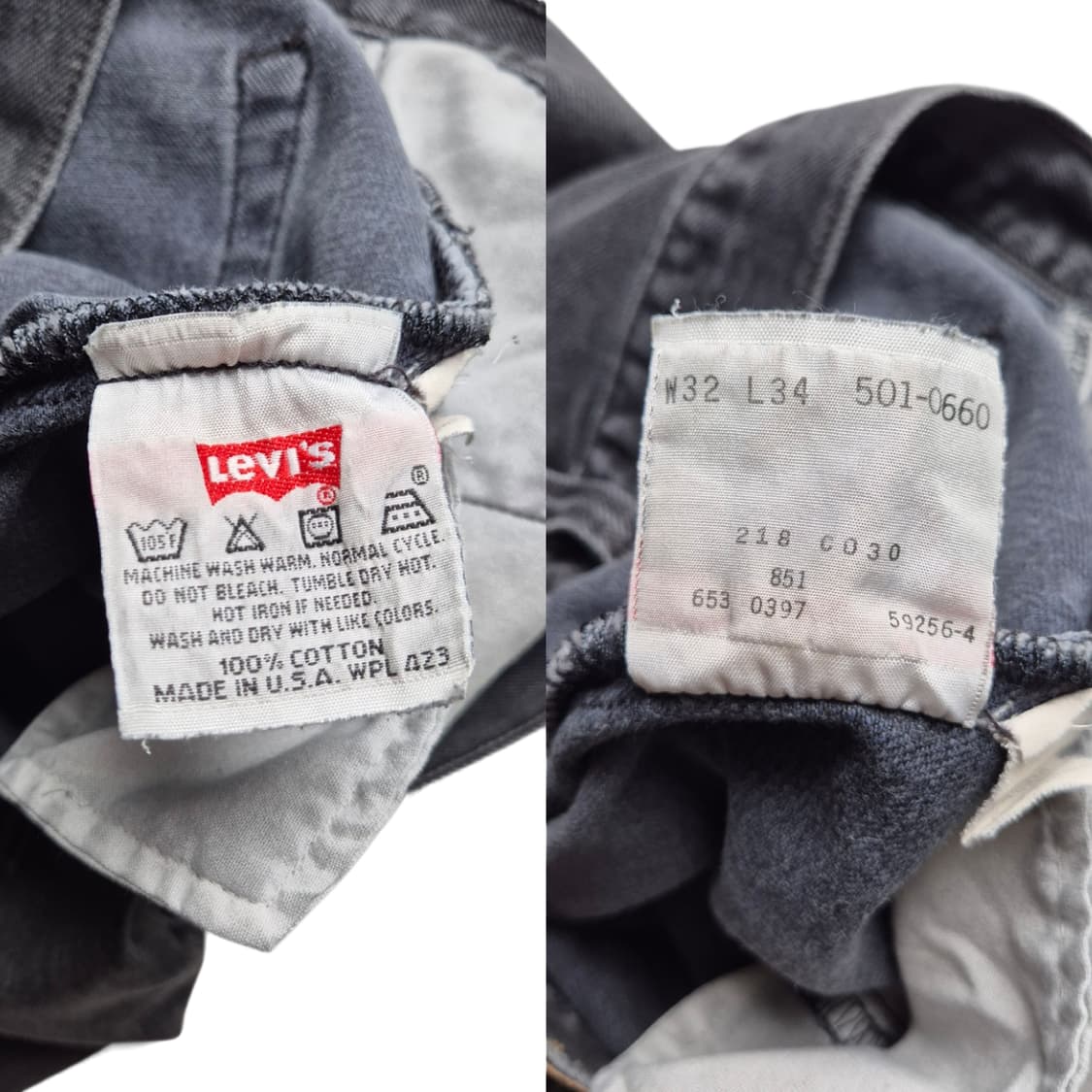 [31] 리바이스 90s USA 데님 흑청 상품이미지9