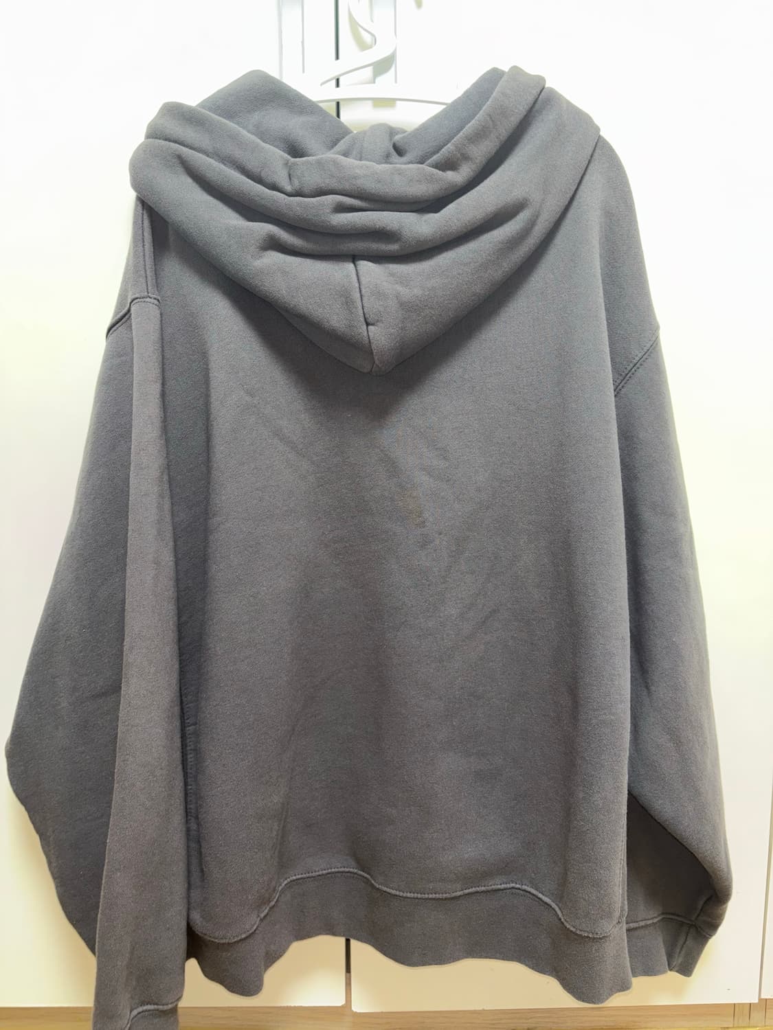 챈스챈스 기모 후드티 챠콜 상품이미지3