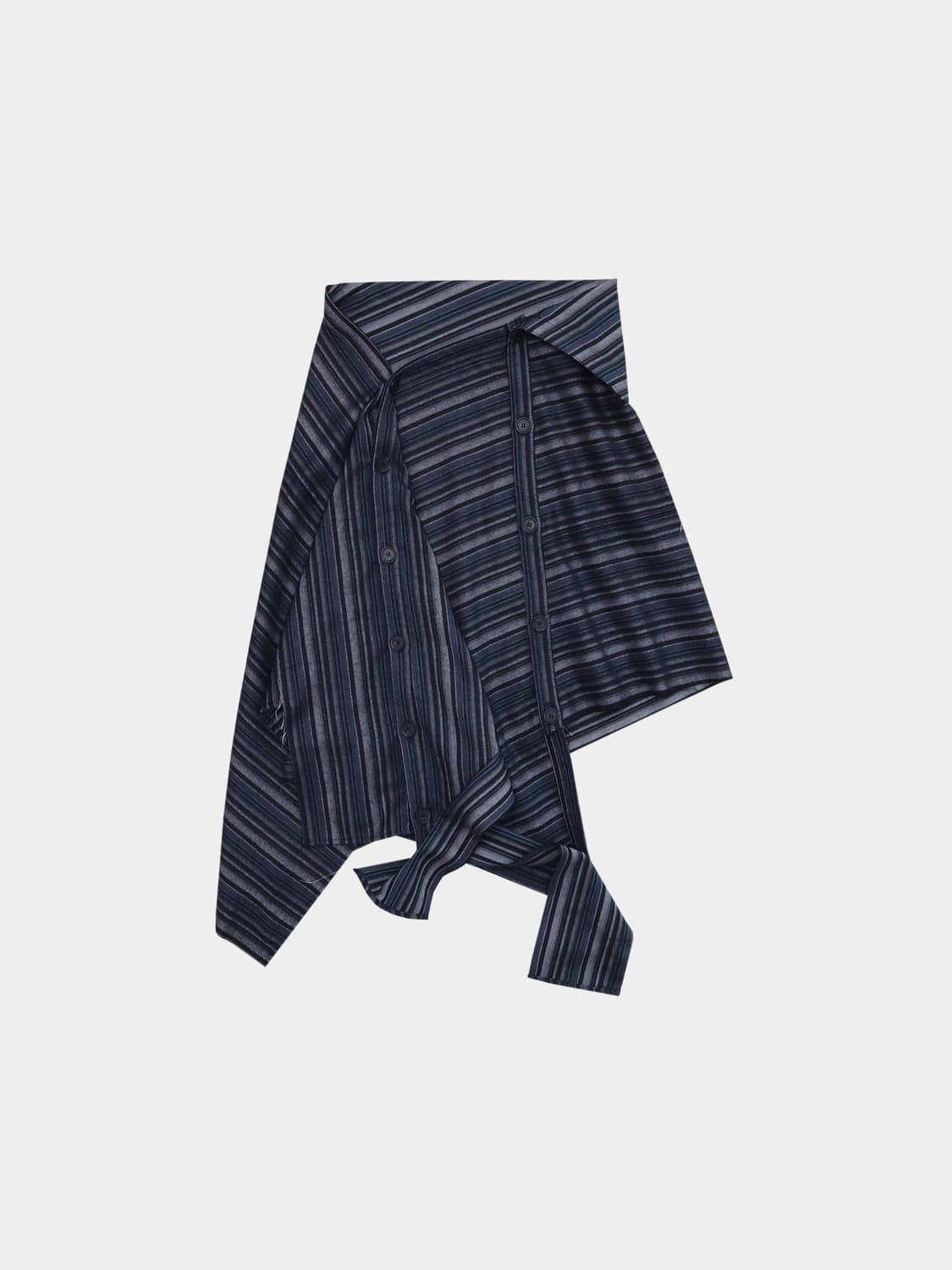 [0tape] stripe button wrap skirt 상품이미지2