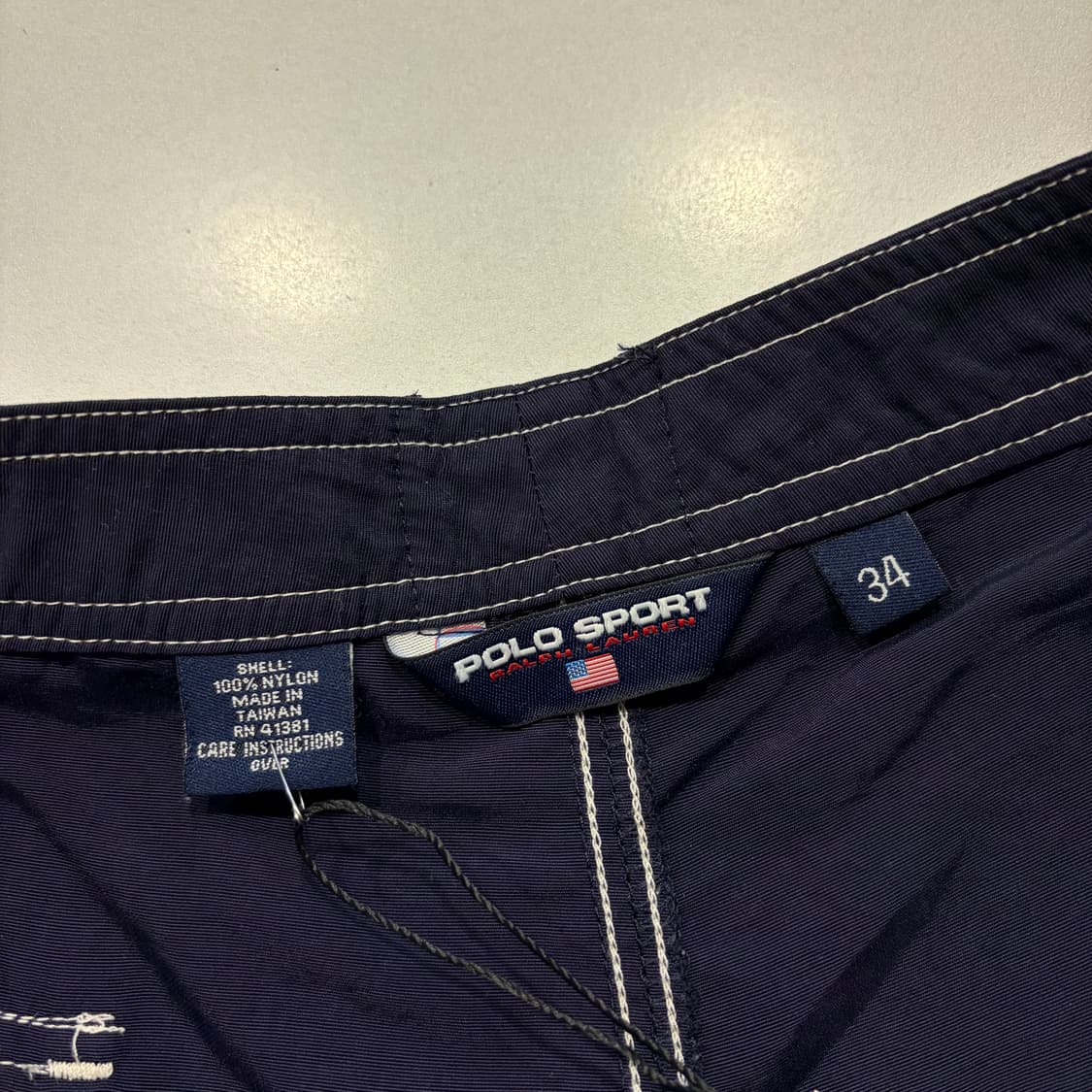 [34] 폴로 스포츠 네이비 플라워 패턴 반바지 비치웨어 C565 상품이미지3