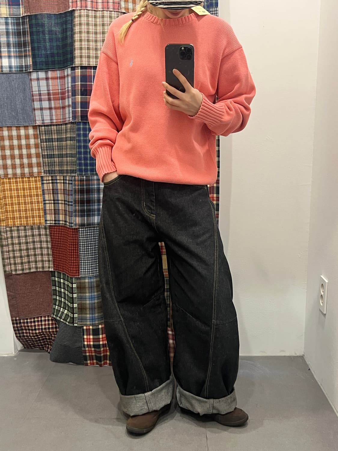 폴로 핑크 니트 상품이미지3