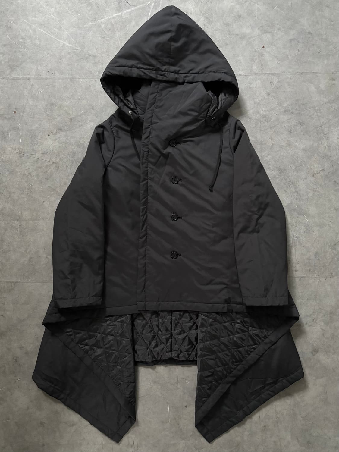  [새상품] Comme des Garcons  꼼데가르송 블랙 판초 언발 상품이미지6