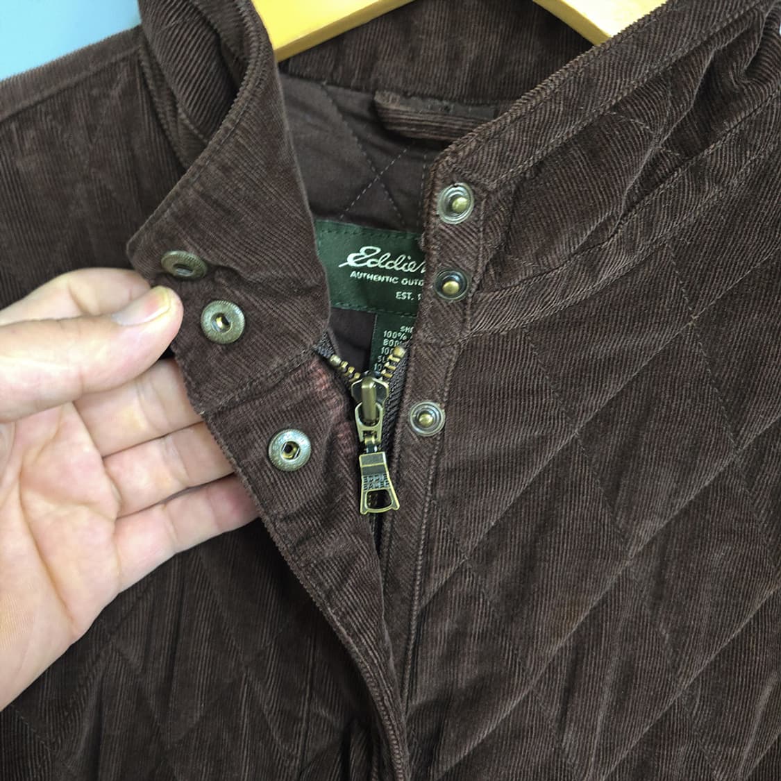에디바우어 퀼팅 코듀로이 자켓 M 상품이미지5