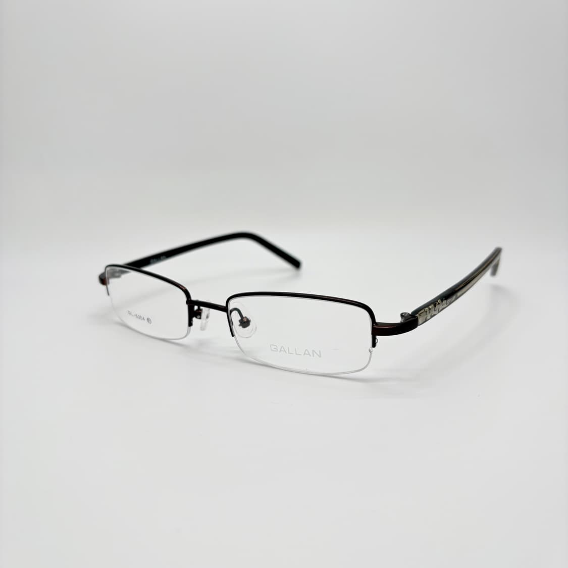 GALLAN 브라운 스퀘어 반무테 상품이미지1